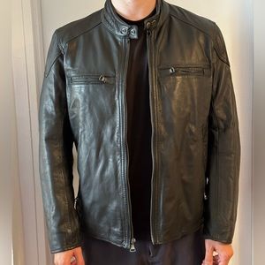 Marc New York by Andrew Mark Black Leather Jacket (M)